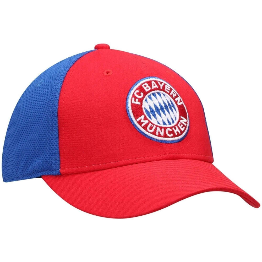 Bayern Munich Men's Cap Stretch Fit Hat Red Blue Fi Collection L/XL - Picture 3 of 5